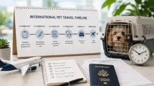 International pet travel timeline — how long it takes to move a dog or cat internationally